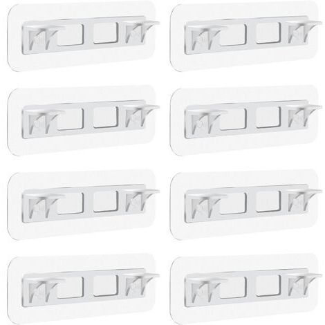 supporti adesivi per mensole, staffe autoadesive per mensole, pioli trasparenti per mensole, supporto adesivo in plastica trasparente per mensole