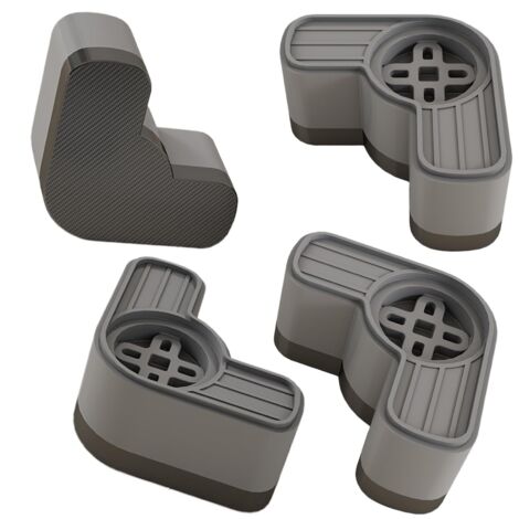 Supporti antivibranti per lavatrici  Set di 4 basi antivibranti per lavatrici e asciugatrici  Stabilizzatori antiscivolo, anti-movimento e antivibranti