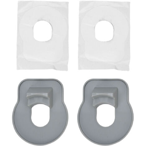 Supporti autoadesivi in ABS per tubo da piscina, 2 pezzi, per piscine fuori terra con diametro di 1,25 pollici.