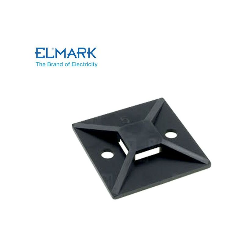 Image of Elmark - supporti fascette MT-25 100PCS adesivo nero