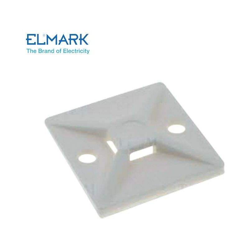 Image of Elmark - supporti fascette MT-30 100PCS adesivo bianco