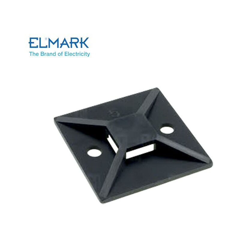 Image of Elmark - supporti fascette MT-30 100PCS adesivo nero