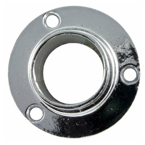 Supporti laterali per tubo tondo diam 20 mm in zama cromata 2 pz