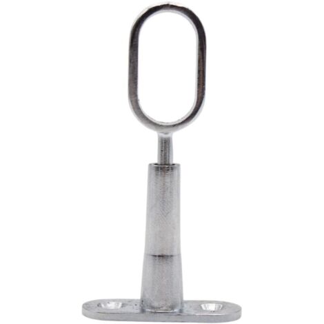 supporti ovali per asta appendiabiti, altezza da 45 a 80 mm, supporto centrale tubolare per asta appendiabiti, asta per tende a soffitto