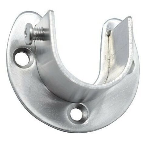 Supporti per aste per tende, supporti per aste per armadi, ganci per tende a forma di U in acciaio inossidabile, staffa regolabile per binario da parete per asta per armadio, supporto per tenda da doc