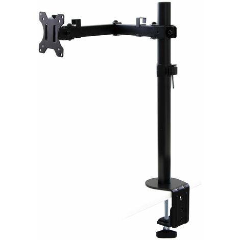 Supporti per Monitor Inclinabili e Girevole H360° Nero Acciaio Emuca