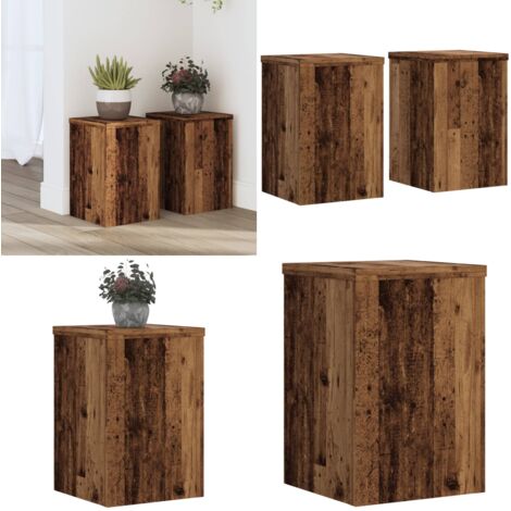 Supporti per Piante 2 pz Legno 20x20x30 cm Legno Multistrato - Supporti in legno - Supporti per vasi