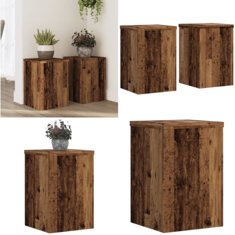 Supporti per Piante 2 pz Legno 25x25x35 cm Legno Multistrato - Supporti per fiori - Supporti in legno