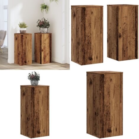Supporti per Piante 2 pz Legno 30x30x70 cm Legno Multistrato - Supporti in legno - Supporti per vasi