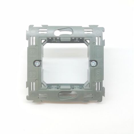Supporto 2 posti compatibile con frutti interruttori Bticino Living Light LN4702