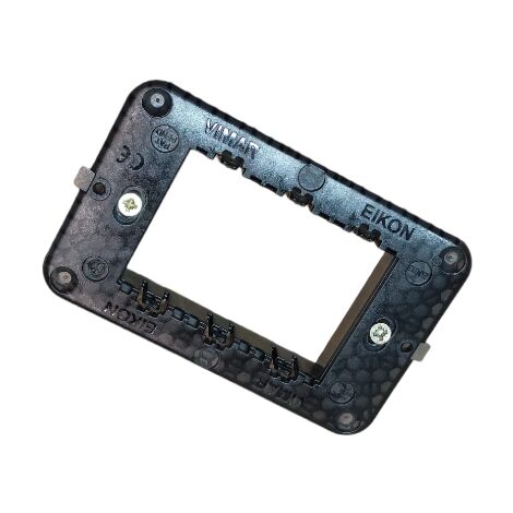 Supporto 3 moduli con viti Serie Eikon VIW20613 compatibile frutti BTicino