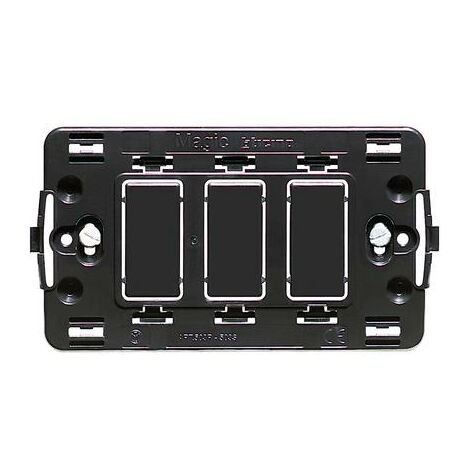 Supporto 3 posti per scatola da incasso serie 503E BTI503R robusto