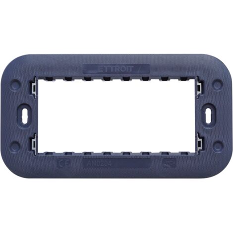Supporto 4 posti compatibile Bticino Axolute per cassetta 4 moduli Ettroit AN0204