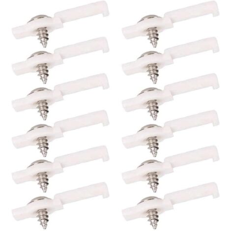 Supporto a clip per striscia LED, staffa di montaggio per striscia LED, clip di montaggio in plastica per striscia LED con 200 viti per striscia LED (supporto fisso su piastra nuda da 8 mm)
