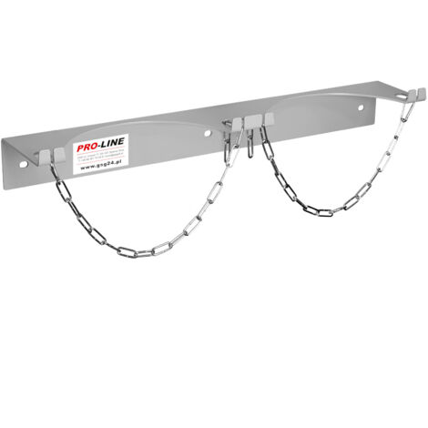 Supporto a muro per 2 bombole di gas, diametro max Cilindri PRO-LINE da 250 mm