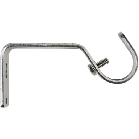 Supporto a parete Cintacor Ø22 semplice cromo/satinato