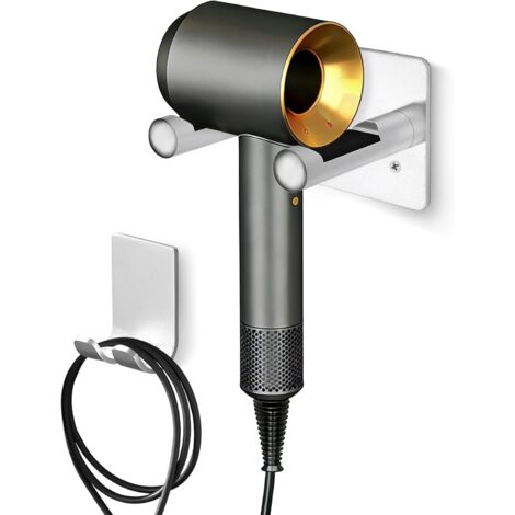 Supporto a parete per asciugacapelli Dyson - argento