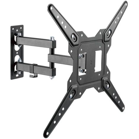 Supporto a parete regolabile equipaggiamento per schermo di 23"-55" doppio braccio inclinabile/swivel max.30kg