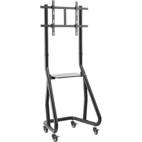 Supporto a Pavimento Techly Nero per TV da 37'' a 80'' con Design Robusto e Regolabile