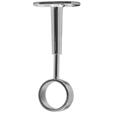 Supporto a soffitto rotondo regolabile per armadio diametro 25, zinco cromato