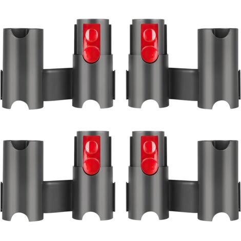 Supporto accessori da 4 pezzi per aspirapolvere Dyson, robusto e facile da usare, supporto portaoggetti per aspirapolvere Dyson Aspirapolvere, ampia compatibilità, per Dyson V7 V8 V10 V11 V15 (nero + 