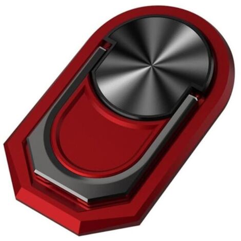 Supporto ad anello per telefono KZQ, supporto ad anello per telefono rotante a 360°, supporto ad anello universale per tutti gli smartphone, rosso