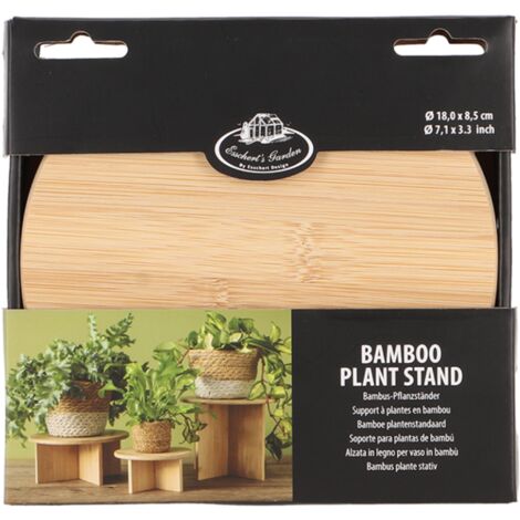 SUPPORTO ALZA VASO IN BAMBU DIAM. 25CM