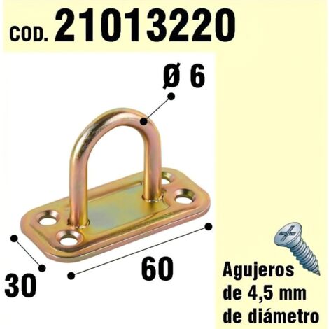 Supporto Anello Bicromato Per Legno Ø 6 mm.