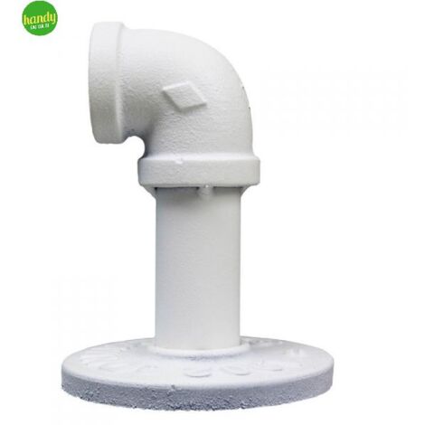 Supporto Aperto Per Bastone ? 23mm Con Viti E Tasselli - Colore Bianco. in  vendita online