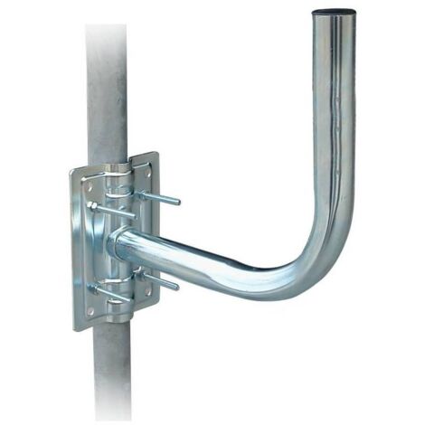 Supporto antenna curvo per palo e muro cm 24 - Fig.2