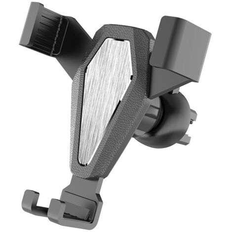 Supporto auto Gravity per smartphone sulla bocchetta dell'aria, argento