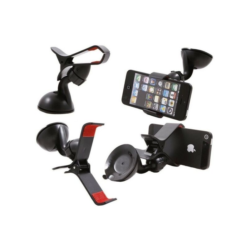 Image of Trade Shop - Supporto Auto Universale Ventosa a Pinza Per Smartphone Cellulare Navigatore