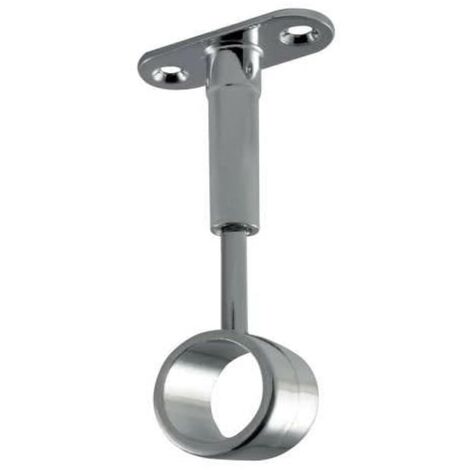 SUPPORTO CENTRALE PER TUBI ROTONDI Ø20MM- IN ZAMA - CROMATO