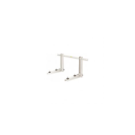 Coppia Supporto Element System per mensola in legno, lunghezza 380 mm,  portata 55 Kg, Acciaio Bianco Verniciato