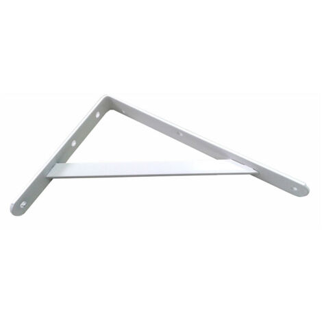 Supporto Consolle Fortex bianco 20x30 cm acciaio angolo