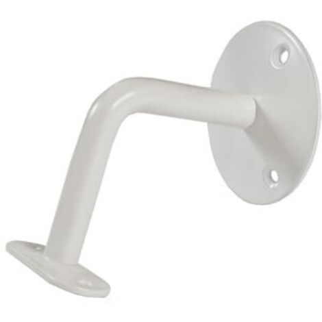 SUPPORTO CORRIMANO PIATTO 3 FORI BIANCO 72X72 MM