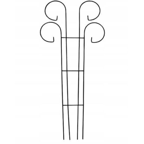Supporto da giardino per piante rampicanti con arco decorativo 90x44cm verde scuro