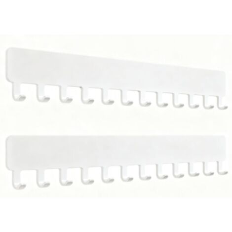 Supporto da parete per catene e gioielli: mensola da parete, porta catene, porta catene, supporto per catene, porta gioielli da parete, bianco, 2 pezzi