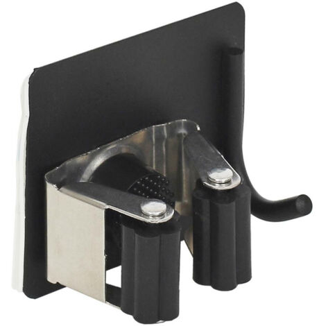 SUPPORTO DA PARETE per scopa/mocio in metallo e plastica