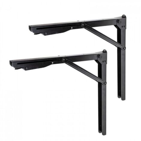 Supporto da parete pieghevole - Set di 2 supporti per tavolo da parete - Supporto angolare