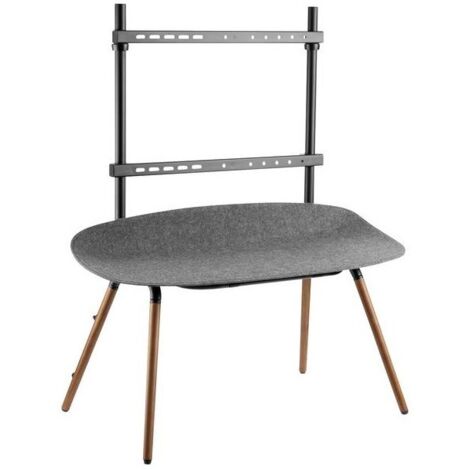Supporto da pavimento per tv Easel studio con ripiano per schermi piatti 55" - 70" (140 - 178 cm), carico fino a 40 kg, colore: nero / noce scuro