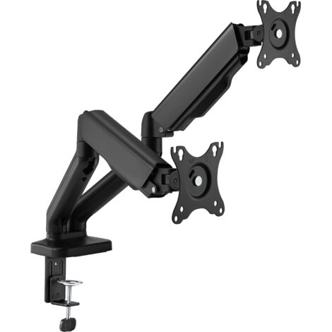 Supporto da scrivania girevole Cabletech per due monitor.