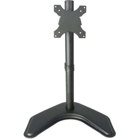 Supporto da Scrivania Techly per Monitor LCD 13-27'' con Base Regolabile in Altezza, Altezza 465mm, Colore Nero