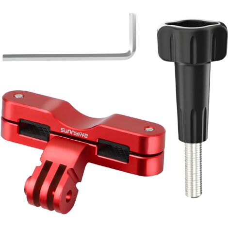 Supporto da sella per bici per Action Camera 5 Pro / Insta360 GO 3S / GoPro 13 (rosso)