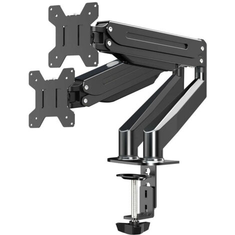 Supporto da tavolo esperanza con molla a gas per 2 monitor computer 17 27 mache