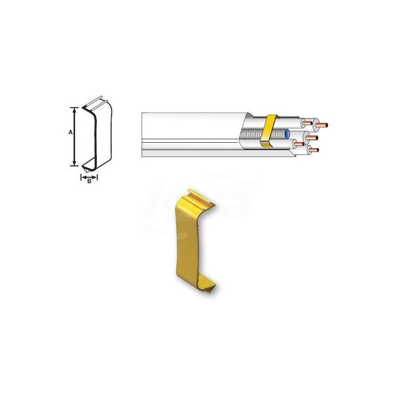 Image of 3M - Supporto di Bloccaggio 90X65mm pp Ral9010 9802-101-00