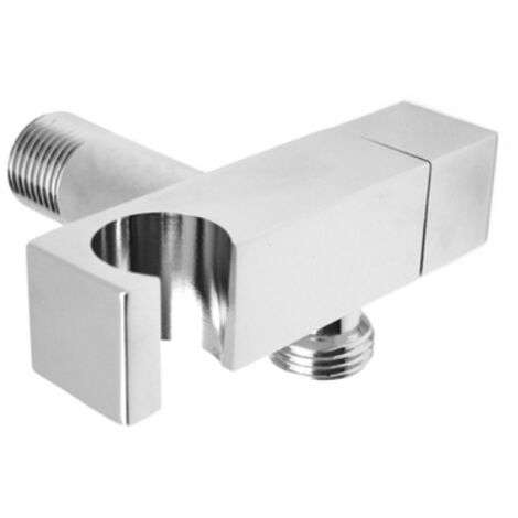 SUPPORTO DOCCIA DESIGN OTTONE CROMO CON ARRESTO 1/2 M Cromo REMER