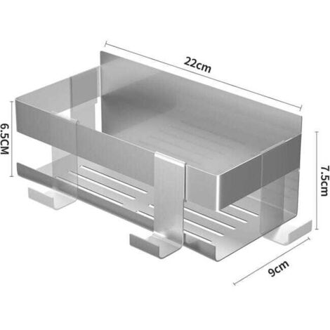 Supporto doccia, supporto doccia senza foratura, supporto doccia con gancio in acciaio inox SUS304, supporto doccia antiruggine (acciaio inox)