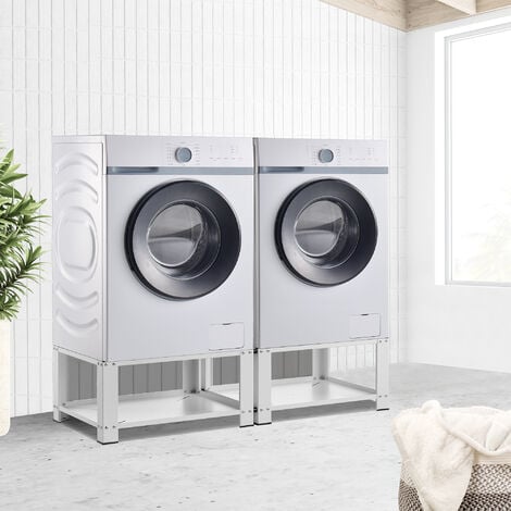 Ripiano estraibile lavatrice asciugatrice base telaio intermedio 60x60 cm  bianco