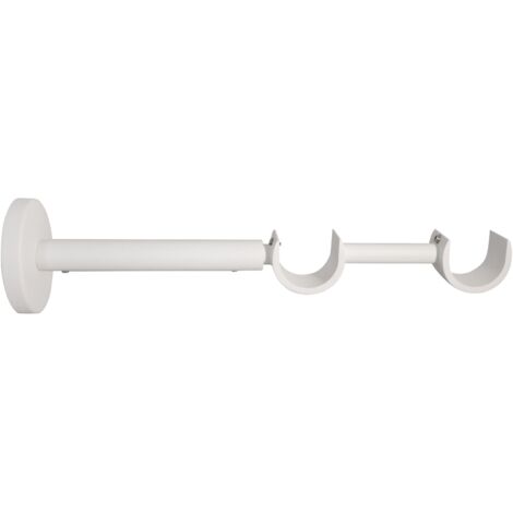 Doppio Supporto In Acciaio Inox Per Tende – Due Binari Frontali Ø 30 Mm, Kit Di Fissaggio Incluso